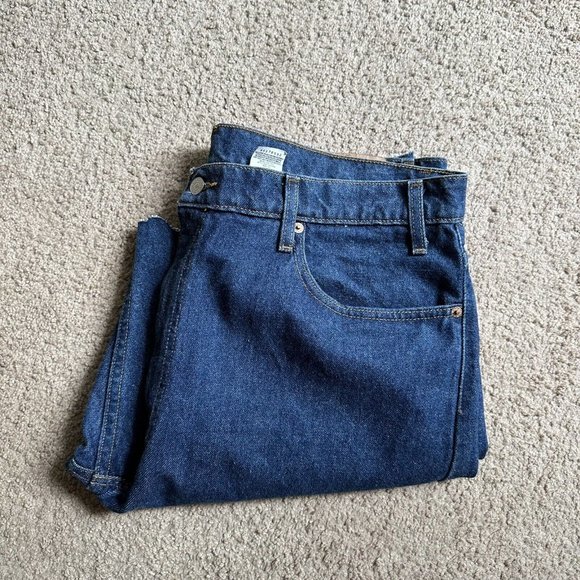Levi 505 Shorts Mens 38x9 Vintage Blue Medium Wash Denim Cut Off - Picture 12 of 12